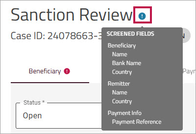 Sanction Review tooltip